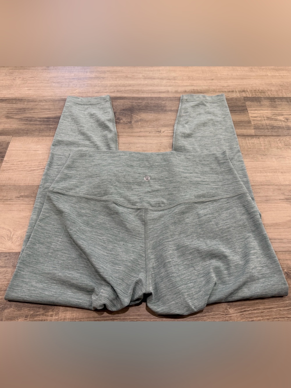 Lululemon Align High-Rise Pant 25” Heathered Grey Sage Green Size 12